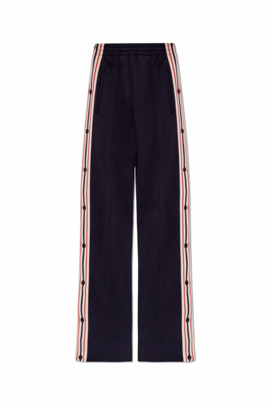 Golden Goose GRANATOWY Spodnie dresowe z lampasami