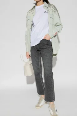 Golden Goose jasnoniebieski Koszula z aplikacją