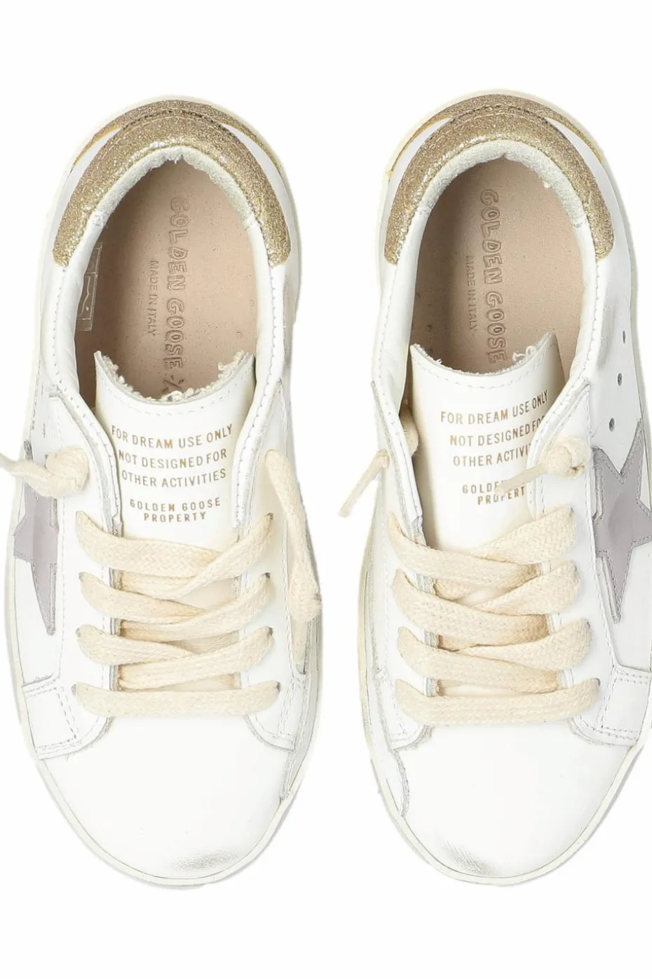 Golden Goose Kids BIAŁY Buty sportowe `Super-Star Classic With Spur`