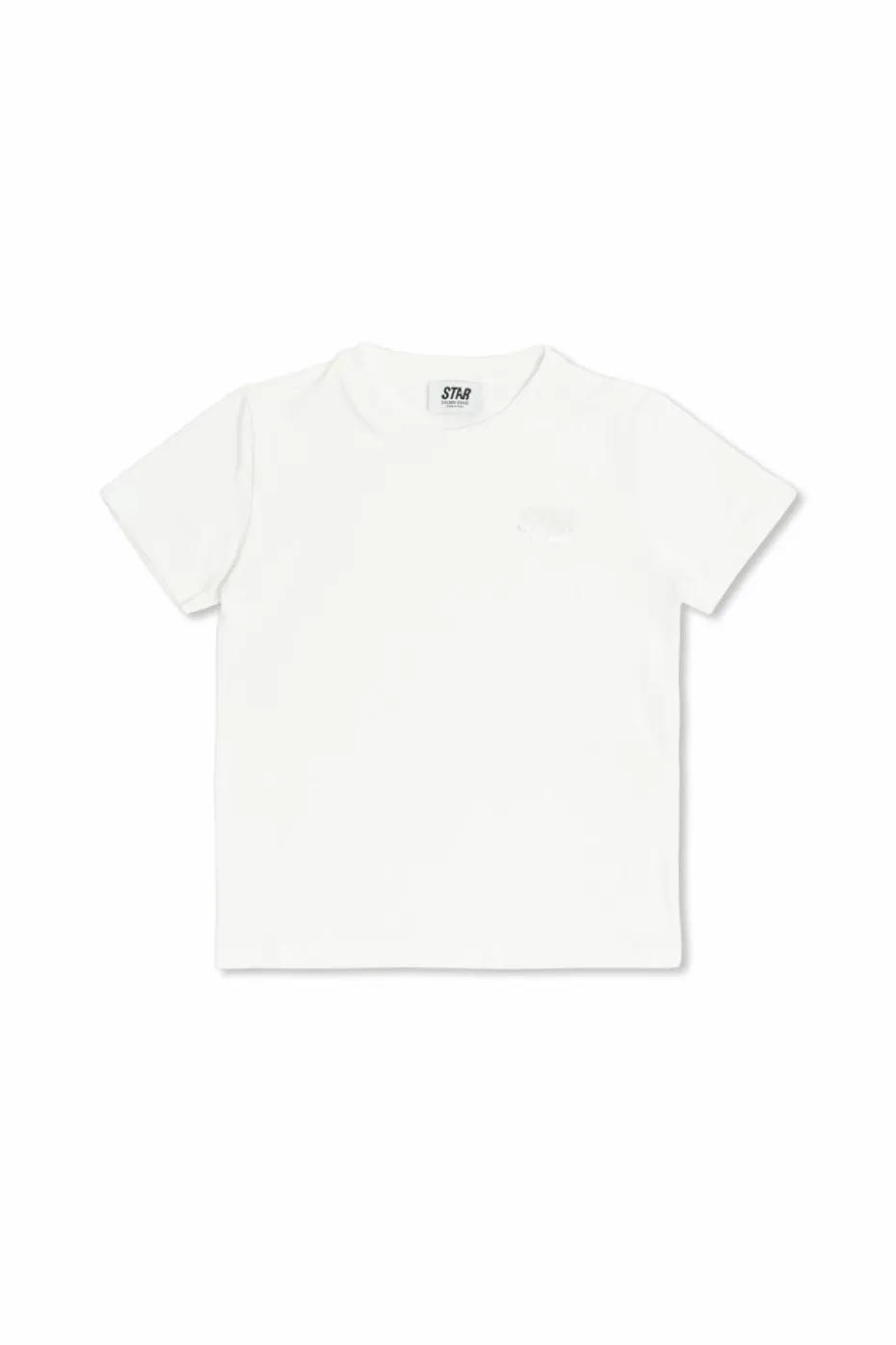 Golden Goose Kids BIAŁY T-shirt z nadrukiem
