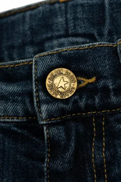 Golden Goose Kids GRANATOWY Jeansy z logo