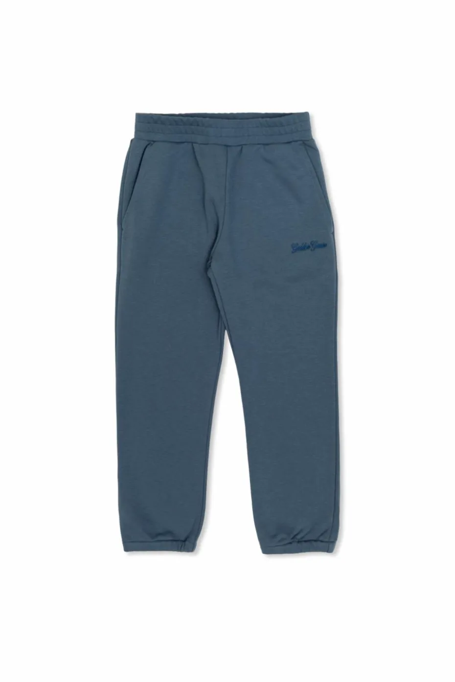 Golden Goose Kids GRANATOWY Spodnie dresowe z wyszytym logo