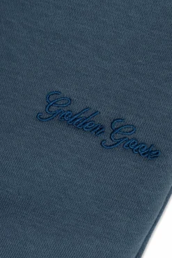 Golden Goose Kids GRANATOWY Spodnie dresowe z wyszytym logo