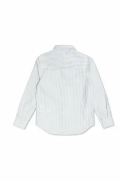 Golden Goose Kids jasnoniebieski Koszula ze wzorem w prążki