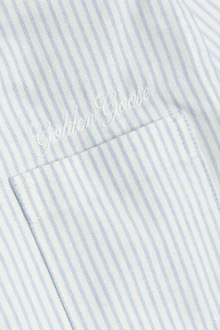 Golden Goose Kids jasnoniebieski Koszula ze wzorem w prążki