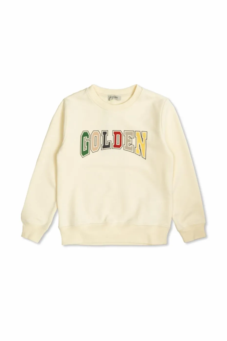 Golden Goose Kids kremowy Bluza z logo