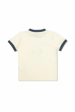 Golden Goose Kids kremowy T-shirt z logo