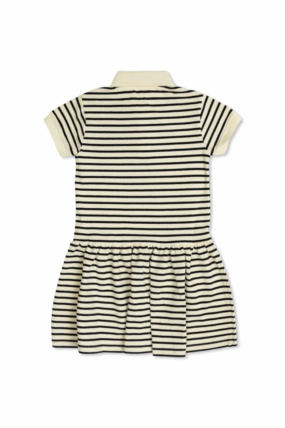 Golden Goose Kids kremowy Sukienka ze wzorem w pasy