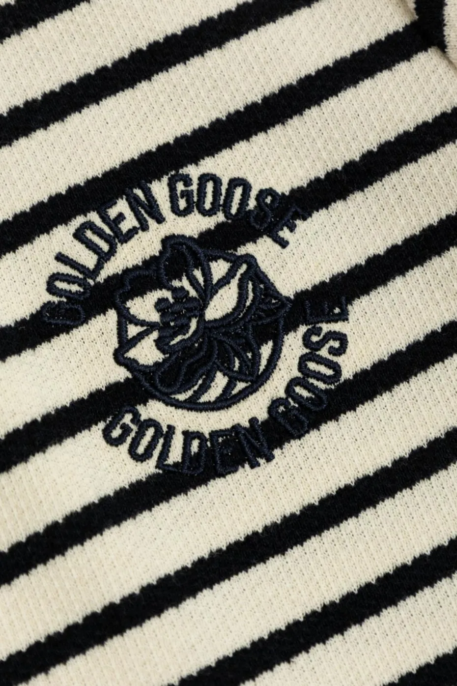 Golden Goose Kids kremowy Sukienka ze wzorem w pasy