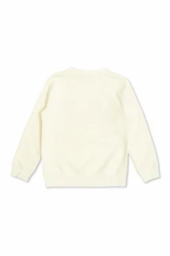 Golden Goose Kids kremowy Bluza z logo