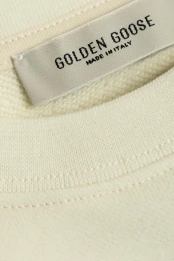 Golden Goose Kids kremowy Bluza z logo