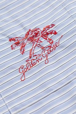 Golden Goose Kids NIEBIESKI Koszula z kieszenią