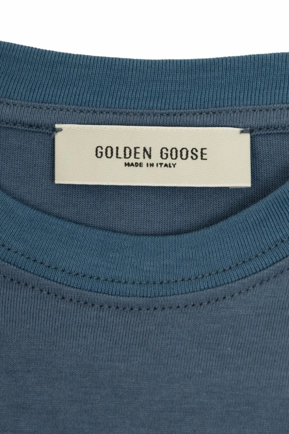 Golden Goose Kids NIEBIESKI T-shirt z nadrukiem