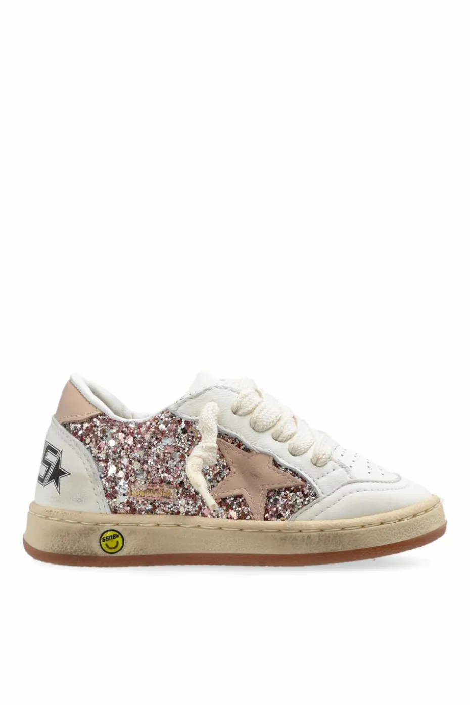 Golden Goose Kids RÓŻOWY Buty sportowe `Ball Star New`