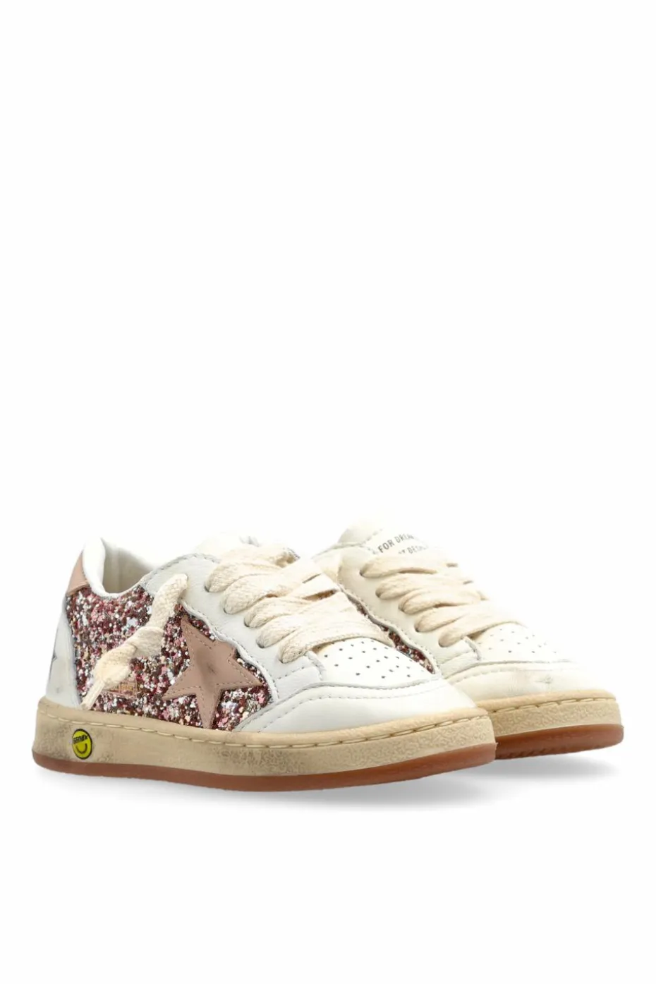 Golden Goose Kids RÓŻOWY Buty sportowe `Ball Star New`
