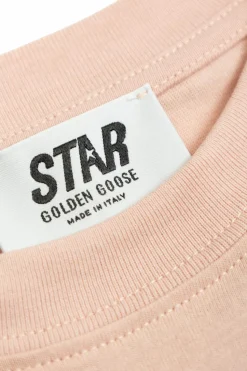 Golden Goose Kids RÓŻOWY T-shirt z logo