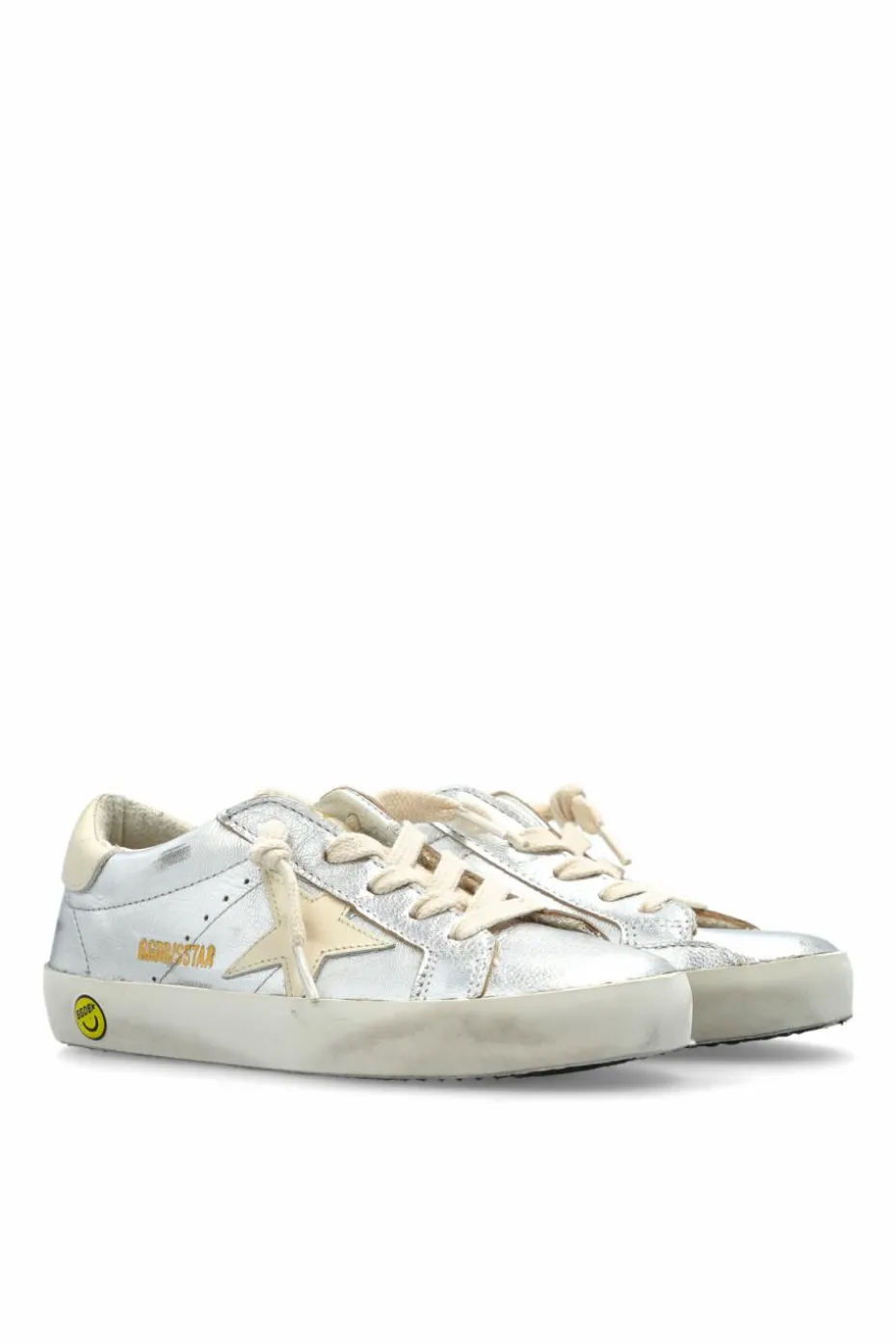 Golden Goose Kids SREBRNY Buty sportowe `Super-Star Classic With List`
