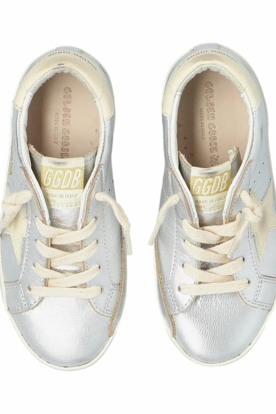 Golden Goose Kids SREBRNY Buty sportowe `Super-Star Classic With List`