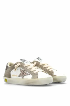 Golden Goose Kids SZARY Buty sportowe `SUPER-STAR DOUBLE QUARTER WITH LIS`