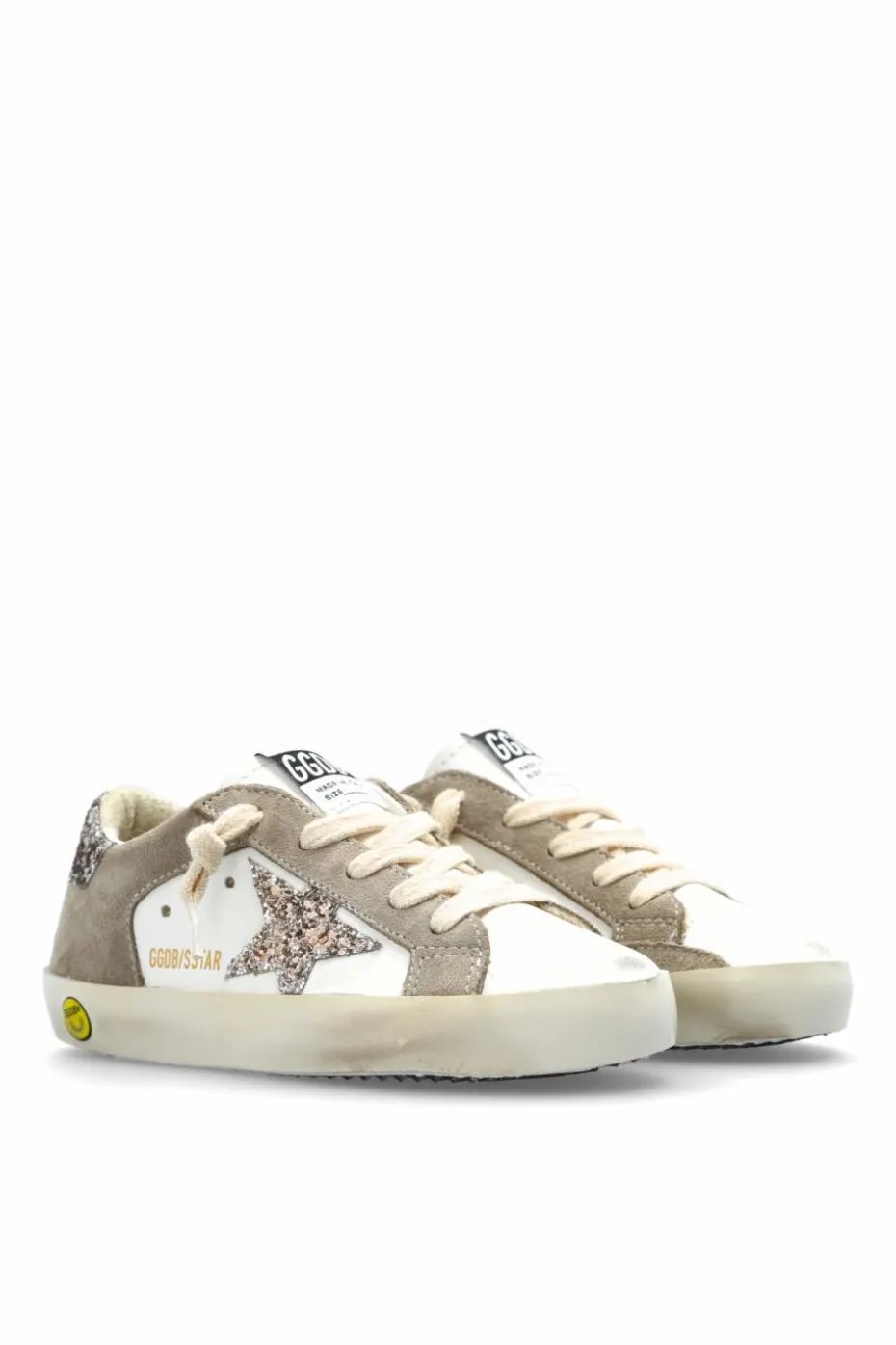 Golden Goose Kids SZARY Buty sportowe `SUPER-STAR DOUBLE QUARTER WITH LIS`