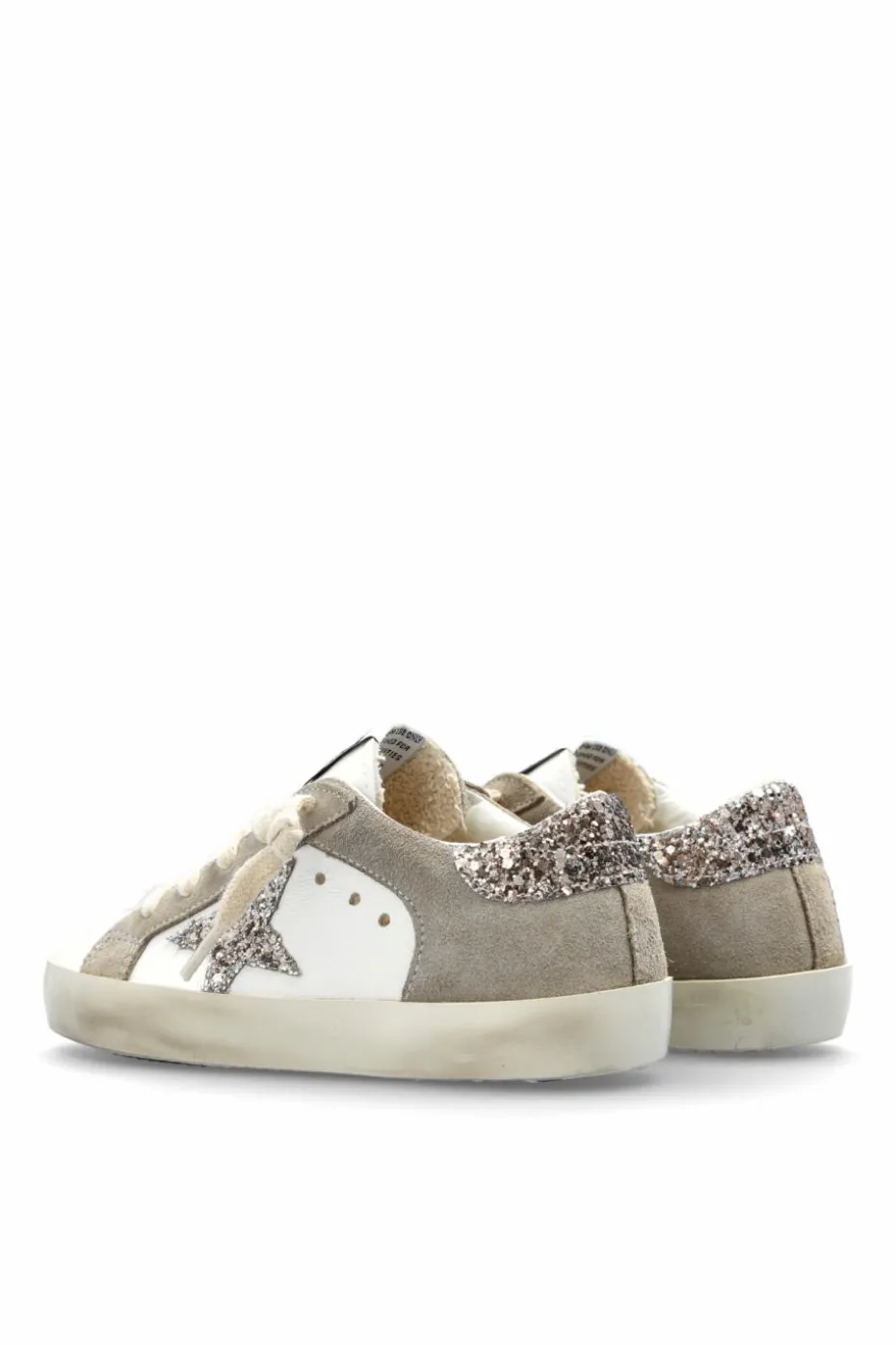 Golden Goose Kids SZARY Buty sportowe `SUPER-STAR DOUBLE QUARTER WITH LIS`