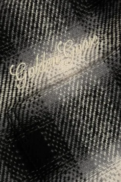 Golden Goose Kids SZARY Koszula w kratę z logo