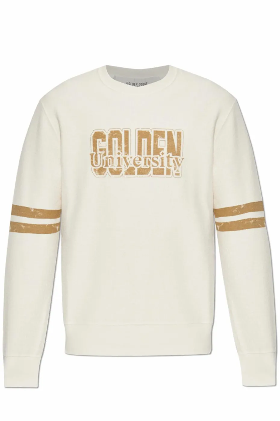 Golden Goose kremowy Bluza z logo