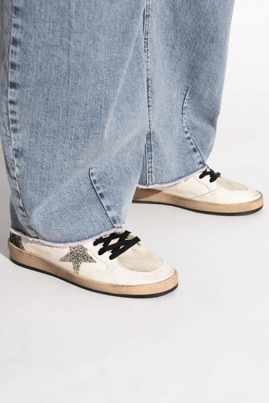 Golden Goose kremowy Buty sportowe `Ball Star`