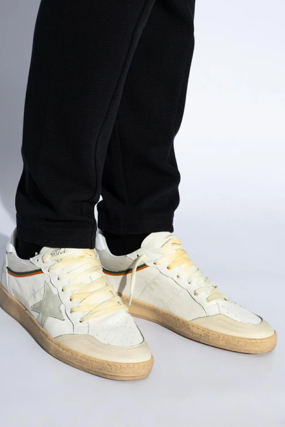 Golden Goose kremowy Buty sportowe `Ball Star Double Upper`