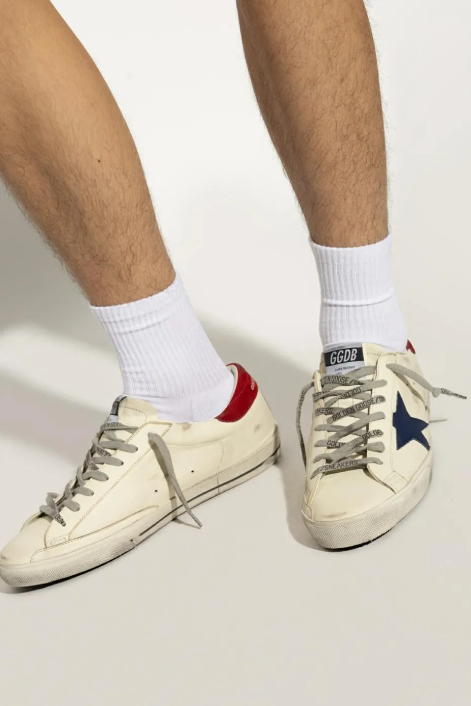 Golden Goose kremowy Buty sportowe `Super-Star Classic With List`