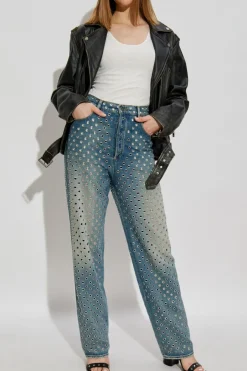 Golden Goose NIEBIESKI Jeansy z aplikacjami