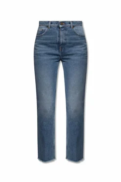 Golden Goose NIEBIESKI Jeansy z wysokim stanem