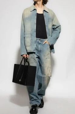 Golden Goose NIEBIESKI Jeansy z efektem `vintage`
