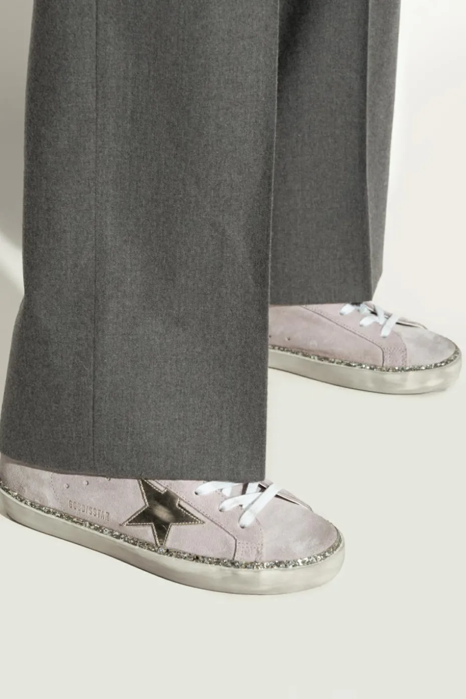 Golden Goose RÓŻOWY Buty sportowe `Super-Star Classic With List`