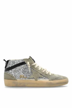 Golden Goose SREBRNY Buty sportowe za kostkę `Mid Star Classic`