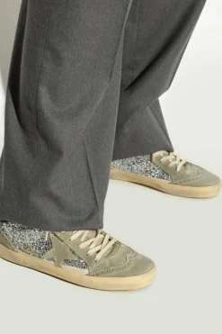 Golden Goose SREBRNY Buty sportowe za kostkę `Mid Star Classic`