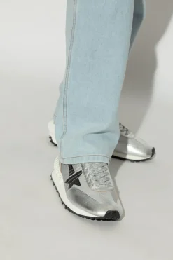 Golden Goose SREBRNY Buty sportowe `Running Marathon`