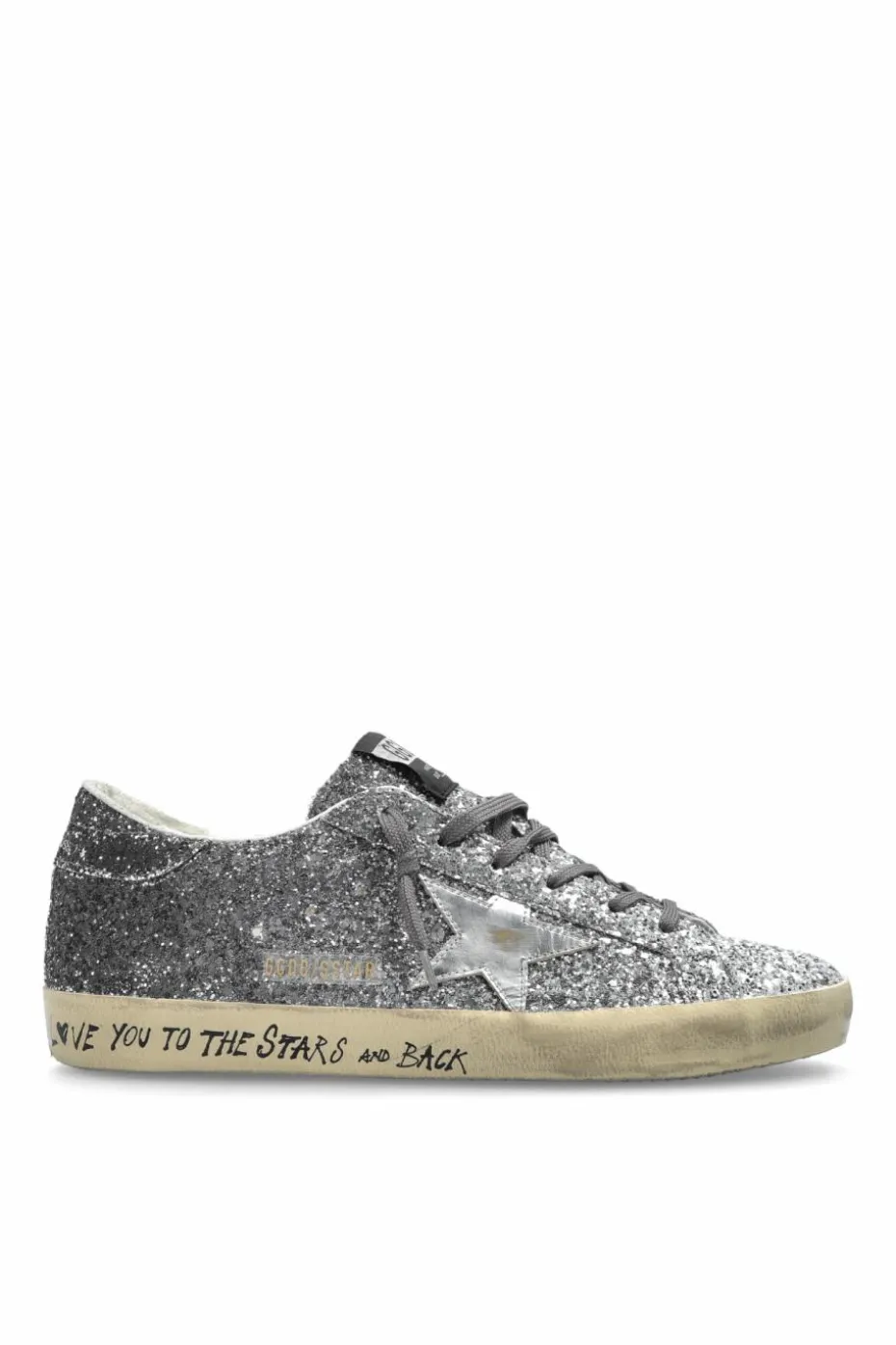 Golden Goose SREBRNY Buty sportowe `Super-Star Classic With List`