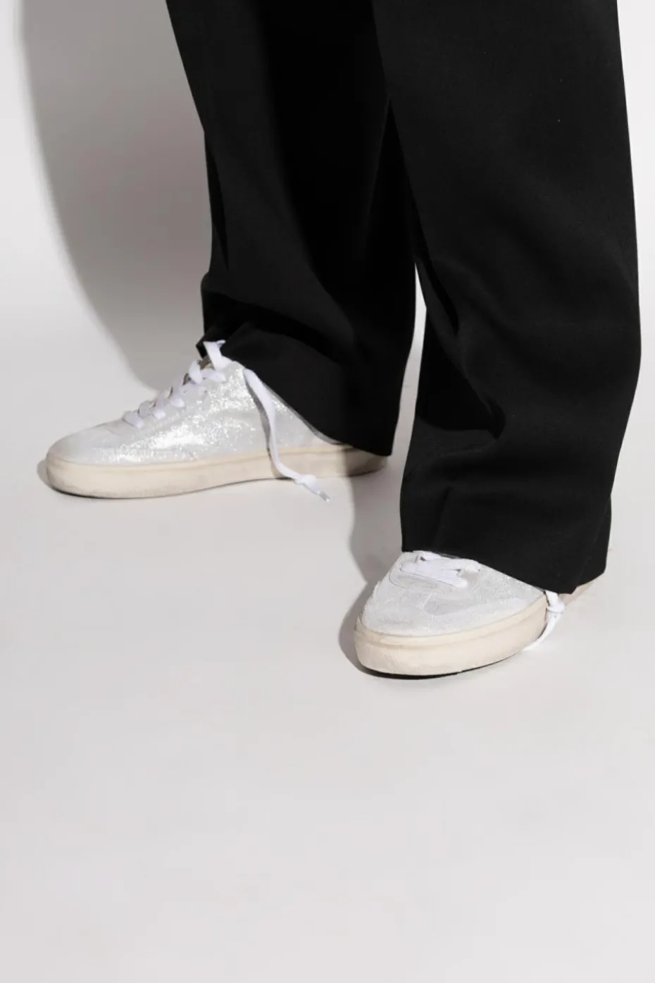 Golden Goose SREBRNY Buty sportowe `Ball Star`