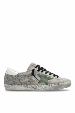 Golden Goose SZARY Buty sportowe `Super-Star Classic With List`