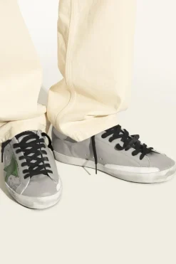 Golden Goose SZARY Buty sportowe `Super-Star Classic With List`