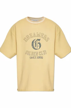 Golden Goose ŻÓŁTY T-shirt z krótkimi rękawami
