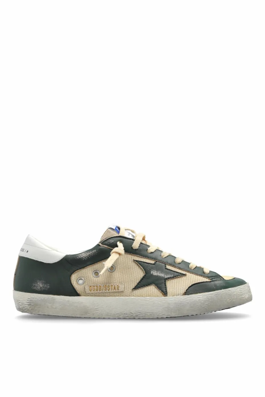 Golden Goose ZIELONY Buty sportowe `Super-Star Penstar Double Quarter With List`