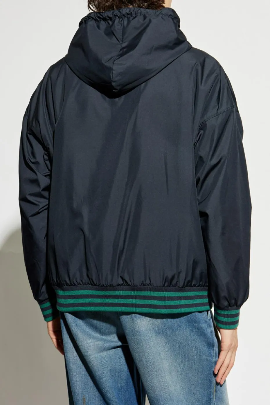 Golden Goose ZIELONY Dwustronna bluza z łączonych materiałów