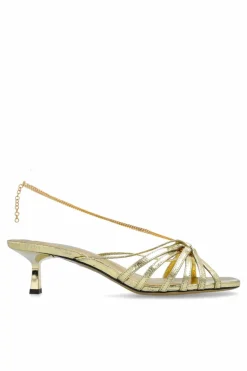 Golden Goose ZŁOTY Sandały na obcasie ‘Nico’