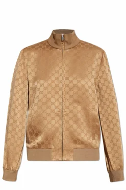 Gucci beżowy Bluza z logo