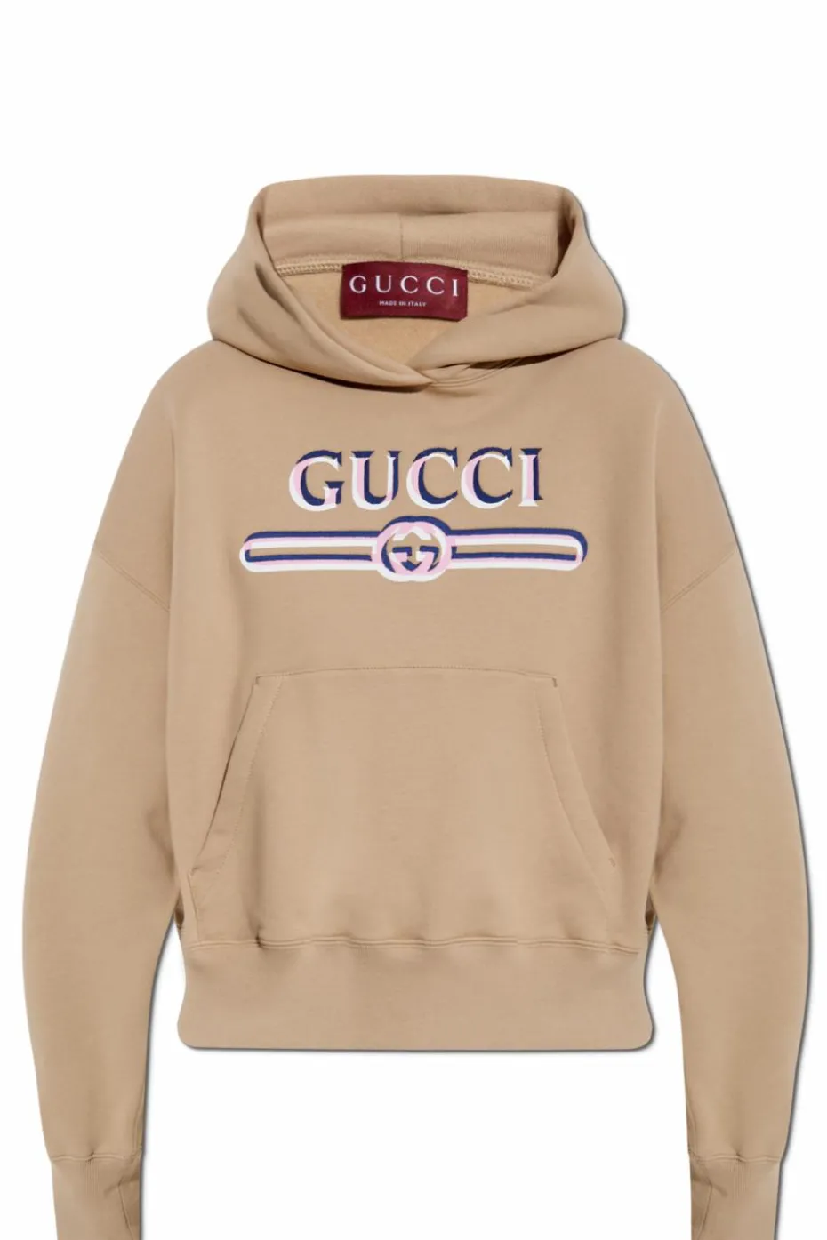 Gucci beżowy Bluza z nadrukowanym logo