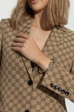 Gucci beżowy Bransoleta z logo
