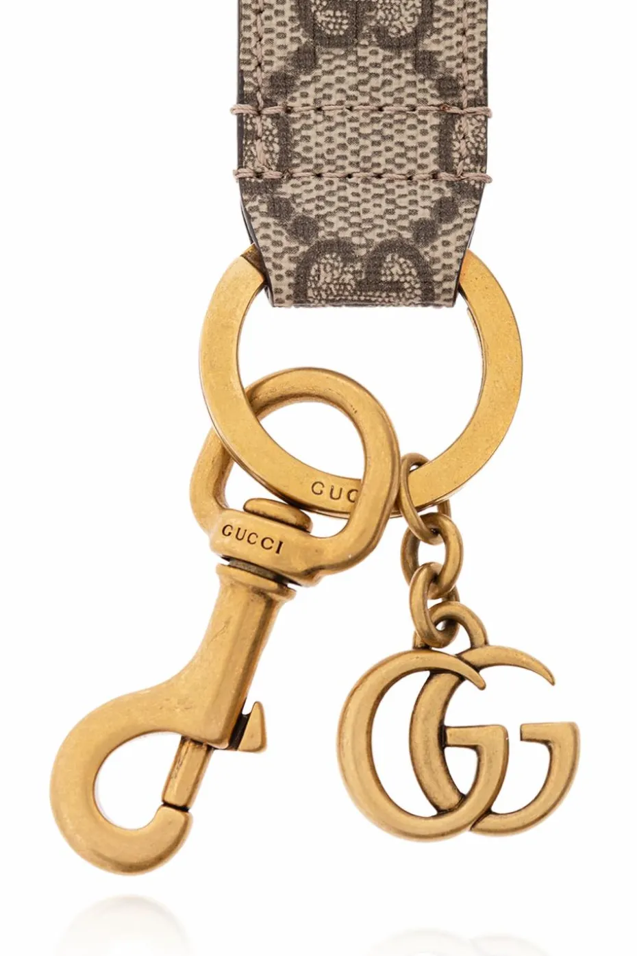 Gucci beżowy Brelok z logo