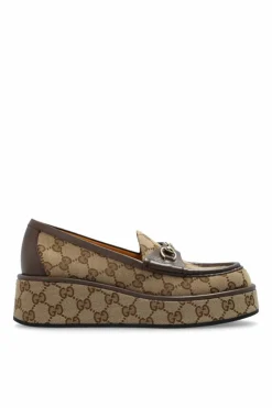 Gucci beżowy Buty na platformie